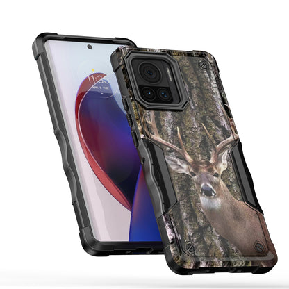 Case For Motorola Edge+ (2023) - Hybrid Grip Design Shockproof Phone Cover - Whitetail Buck