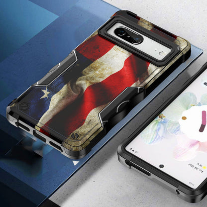 Case For Google Pixel 7 - Hybrid Grip Design Shockproof Phone Cover - American Flag