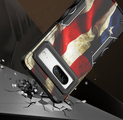 Case For Google Pixel 7a - Hybrid Grip Design Shockproof Phone Cover - American Flag