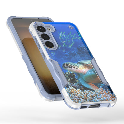 Case For Samsung Galaxy S23 - Hybrid Grip Design Shockproof Phone Cover - Sea Turtle