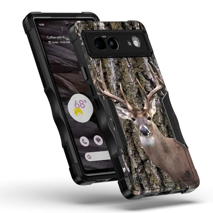 Case For Google Pixel 6 - Hybrid Grip Design Shockproof Phone Cover - Whitetail Buck