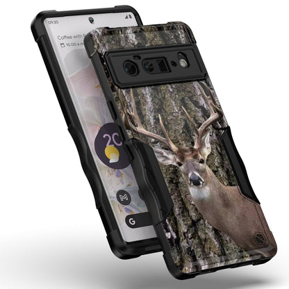 Case For Google Pixel 6 Pro - Hybrid Grip Design Shockproof Phone Cover - Whitetail Buck