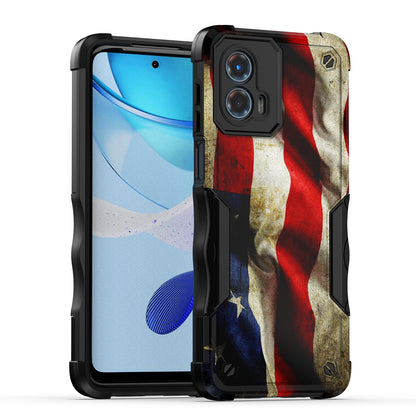 Case For Motorola Moto G 5G (2023) - Hybrid Grip Design Shockproof Phone Cover - American Flag