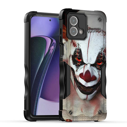 Case For Motorola Moto G Stylus 5G (2023) - Hybrid Grip Design Shockproof Phone Cover - Creepy Clown