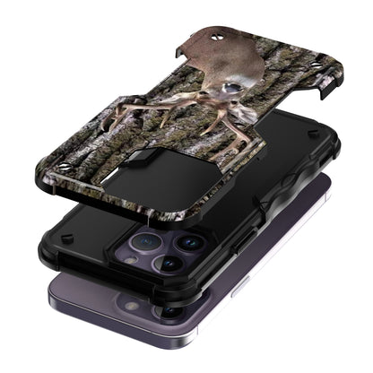 Case For Apple iPhone 15 Pro Max - Hybrid Grip Design Shockproof Phone Cover - Whitetail Deer