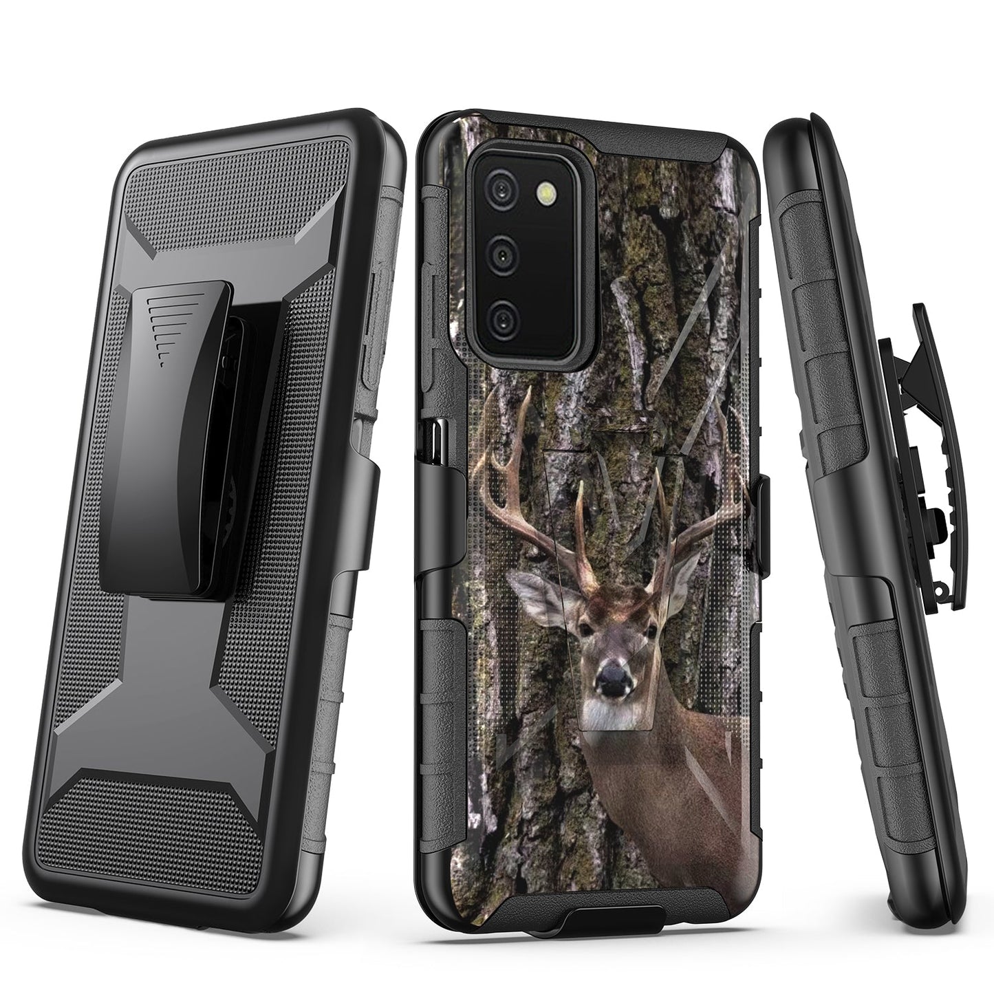 Case For Samsung Galaxy A54 5G Holster Clip Case Combo Phone Cover - Whitetail Buck