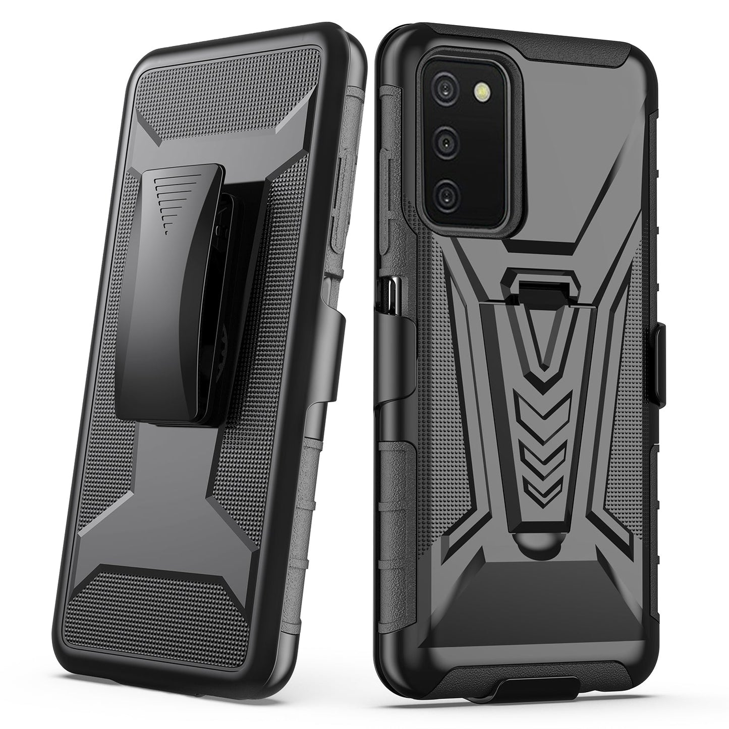 Case For Samsung Galaxy A54 5G Holster Clip Case Combo Phone Cover - Black