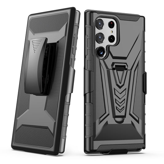 Case For Samsung Galaxy S23 PLUS - Holster Clip Case Combo Phone Cover - Black