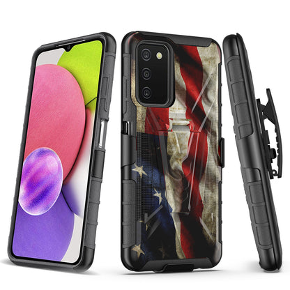 Case For Samsung Galaxy A14 5G Holster Clip Case Combo Phone Cover - American Flag