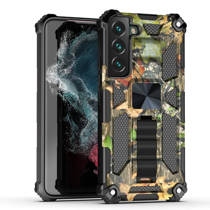 Case For Samsung Galaxy S22 PLUS - Military Style Kickstand Phone Cover - Hunting Camo Green