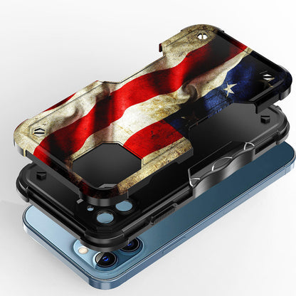 Case For Apple iPhone 12 Pro Max - Hybrid Grip Design Shockproof Phone Cover - American Flag