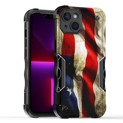 Case For Apple iPhone 14 Plus - Hybrid Grip Design Shockproof Phone Cover - American Flag