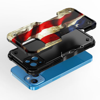 Case For Apple iPhone 14 - Hybrid Grip Design Shockproof Phone Cover - American Flag