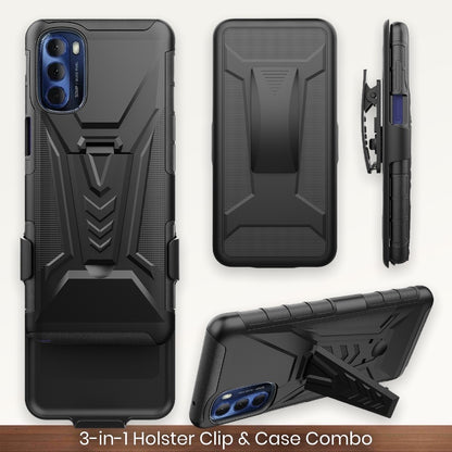 Case For Samsung Galaxy A14 5G Holster Clip Case Combo Phone Cover - Black