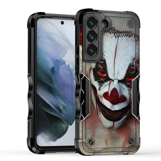 Case For Samsung Galaxy S23 - Hybrid Grip Design Shockproof Phone Cover - Creepy Clown