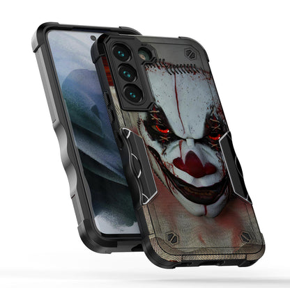 Case For Samsung Galaxy S22 PLUS - Hybrid Grip Design Shockproof Phone Cover - Creepy Clown