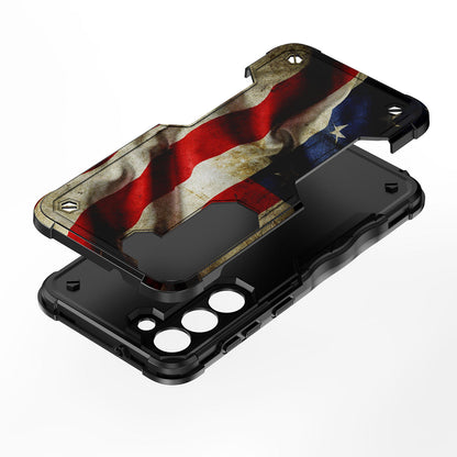 Case For Samsung Galaxy S23 PLUS - Hybrid Grip Design Shockproof Phone Cover - American Flag