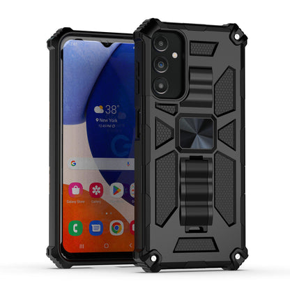 Case For Samsung Galaxy A14 5G Military Style Kickstand Phone Cover - Black