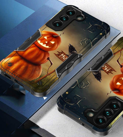 Case For Samsung Galaxy S23 PLUS - Hybrid Grip Design Shockproof Phone Cover - Pumpkin Man