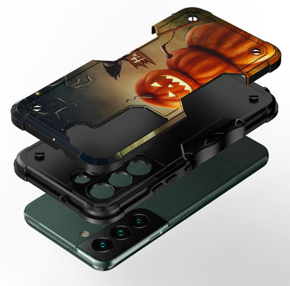 Case For Samsung Galaxy S22 PLUS - Hybrid Grip Design Shockproof Phone Cover - Pumpkin Man