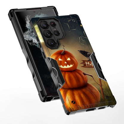 Case For Samsung Galaxy S23 ULTRA - Hybrid Grip Design Shockproof Phone Cover - Pumpkin Man