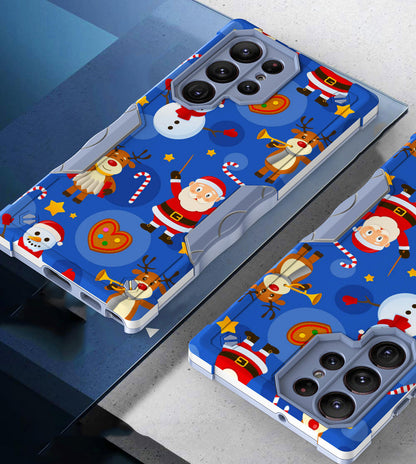 Case For Samsung Galaxy S22 ULTRA - Hybrid Grip Design Shockproof Phone Cover - Santa Claus