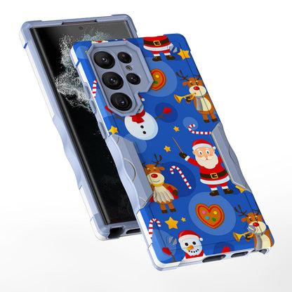 Case For Samsung Galaxy S22 ULTRA - Hybrid Grip Design Shockproof Phone Cover - Santa Claus